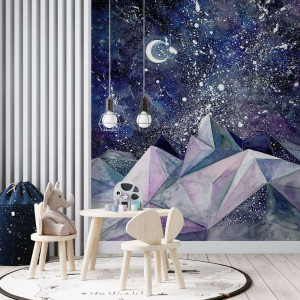 Tapeta dla dzieci - scandi aurora , rodzaj - próbka tapety 50x50cm