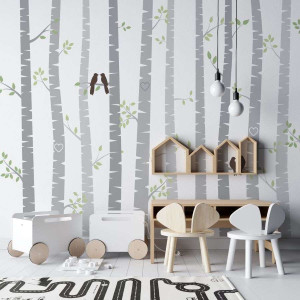 Tapeta dla dzieci - scandi park , rodzaj - tapeta flizelinowa laminowana