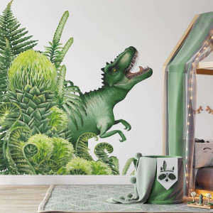 Tapeta dla dzieci - t-rex jungle , rodzaj - próbka tapety 50x50cm
