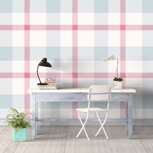 Vintage checker - tapeta ścienna , rodzaj - tapeta flizelinowa