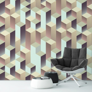 Abstract blocks - tapeta ścienna , rodzaj - tapeta flizelinowa