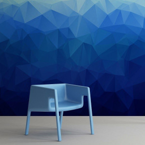 Blue - tapeta designerska , rodzaj - próbka tapety 50x50cm