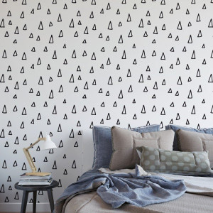Minimalist triangle - tapeta ścienna , rodzaj - tapeta flizelinowa