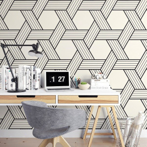 Hexagon design - tapeta ścienna , rodzaj - próbka tapety 50x50cm