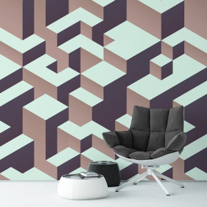 Pyramid 3d - tapeta ścienna , rodzaj - tapeta flizelinowa laminowana