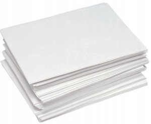 Papier pakowy cięty - półpergamin - biały - 35 x 50 cm - 10 kg