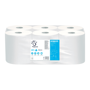 Ręczniki papierowe Papernet 416623 - 2W - białe - 100 m - 6 rolek - H13