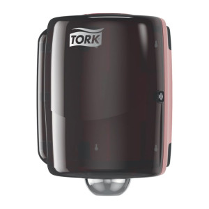 Maxi dozownik Tork 653008 do czyściw centralnie dozowanych - czarno-czerwony