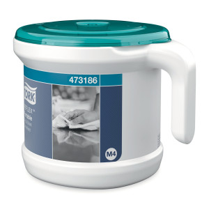 Przenośny dozownik Tork Reflex 473186 do ręczników papierowych centralnie dozowanych - turkusowo-bia