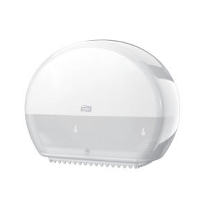 Dozownik Tork 555000 do papieru toaletowego mini jumbo - biały