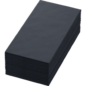 Serwetki Duni Tissue 202863 - 40 x 40 cm - czarne 1/8 - 250 szt.