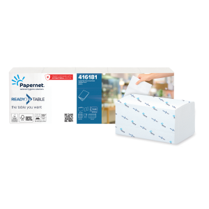 Serwetki Papernet 416181 do dyspensera - białe - 224 szt. x5