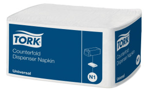 Serwetki Tork 10935 Counterfold do dyspensera N1 - białe - 7200 szt.