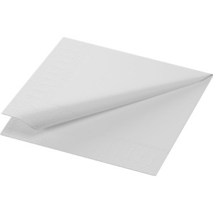 Serwetka TISSUE - Biała koktajlowa 168396 - 24 x 24 cm - 300 szt.