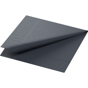 Serwetka TISSUE - 24 x 24 cm - Czarna koktajlowa 168386 - 300 szt.