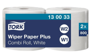 Czyściwo papierowe Tork 130033 - Centerfeed maxi - białe - 264 m - 2 rolki - system W1/W2