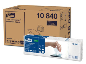 Serwetki Tork 10840 Xpressnap® do dyspensera N4 - białe - 9000 szt.