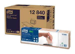 Serwetki Tork 12840 Xpressnap do dyspensera N4 - naturalne - 9000 szt.