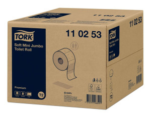 Papier toaletowy Tork 110253 - mini jumbo - 170 m - 12 rolek