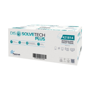 Papier toaletowy w składce Papernet 421814 - Dissolve Tech Plus - 8960 listków