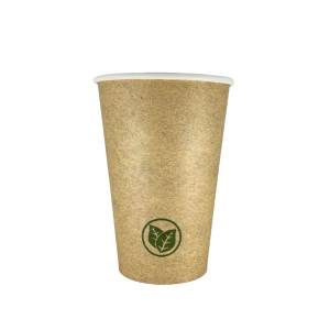 Kubek papierowy 0% plastiku - kraft - 300 ml - 50 szt.