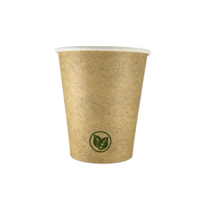 Kubek papierowy 0% plastiku - kraft - 250 ml - 50 szt.