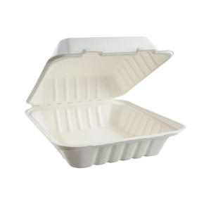 Pojemnik obiadowy menu box BIO z włókna - jednokomorowy - 50 szt.