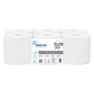 Ręczniki papierowe maxi Papernet 421832 - biały - 292 m - 6 rolek