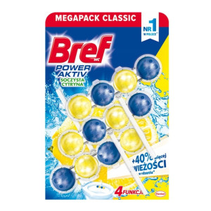 Bref zawieszka do WC - kulki - o zapachu cytyrny - 3szt.