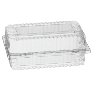 SL 404 N - pojemnik na ciasto - 18 x 11,5 x 7,5 cm - rPET - z recyklingu - 100 szt.