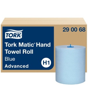 Ręczniki papierowe Tork 290068 - Matic - system H1 - 150 m - niebieski - 6 rolek