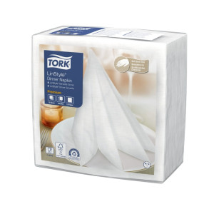 Serwetki Linstyle Tork 478711 - białe - 40 x 40cm - 50szt.