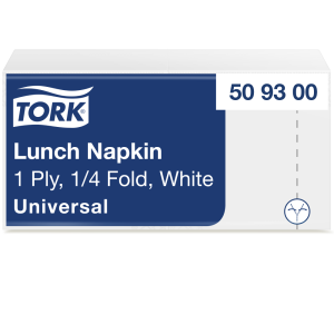 Serwetki lunchowe Tork 509300 - białe - 32,5 cm - 500 szt.