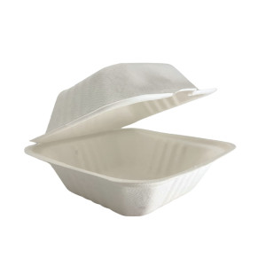 Burger box BIO z włókna - 15 x 15 cm - 50 szt.