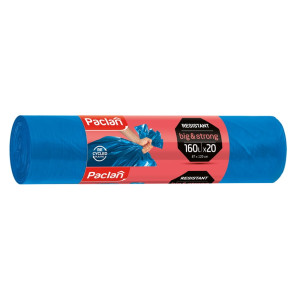 Worki na śmieci Big & Strong 160 l - niebieskie - 20 szt.