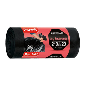 Worki na śmieci Big & Strong 240 l - czarne - 20 szt.