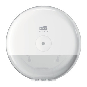 Mini dozownik Tork SmartOne 681000 do papieru toaletowego w roli - biały