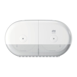 Podwójny dozownik Tork SmartOne mini 682000 do papieru toaletowego w roli - biały