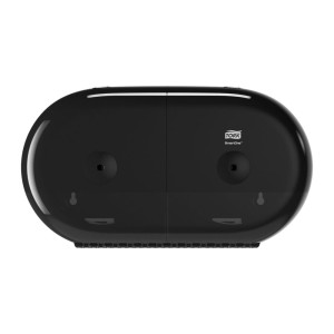Podwójny dozownik Tork SmartOne mini 682008 do papieru toaletowego w roli - czarny