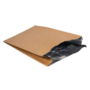 Koperta na kurczaka z aluminium 18 x 6,5 x 33 cm - brązowa - 1000 szt.