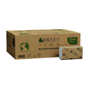 Ręczniki papierowy Papernet 421586 w składce ZZ - biały - 3 panelowy - simplify - 4000 odcinków H2