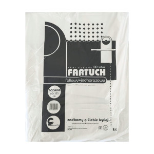 Fartuchy foliowe - białe - 100 szt.