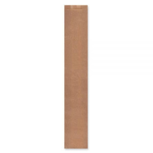 Torebki na bagietkę - fałdowe papierowe - brązowe - 58 x 10 x 6 cm - 1000 szt.