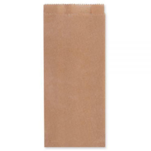 Torebki na pieczywo - fałdowe papierowe - brązowe - 27 x 12 x 5 cm - 1000 szt.