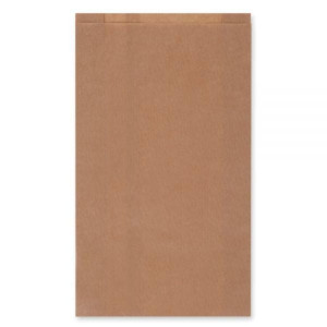 Torebki na pieczywo - fałdowe papierowe - brązowe - 41 x 24 x 8 cm - 500 szt.