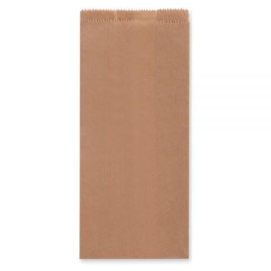 Torebki na pieczywo - fałdowe papierowe - brązowe - 48 x 18 x 8 cm - 1000 szt.