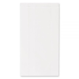 Torebki na pieczywo - fałdowe papierowe - białe - 36 x 20 x 8 cm - 1000 szt.