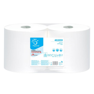 Czyściwo celulozowe Papernet 402059 - Białe - 232 m - 2 rolki