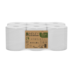 Ręczniki papierowe Papernet 423145 - Maxi Biały - 2 warstwy - 90 m - 6 rolek