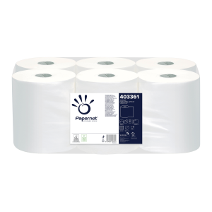 Ręczniki papierowe Papernet 403361 Autocut - 2W - białe - 140 m - 6 rolek - H13